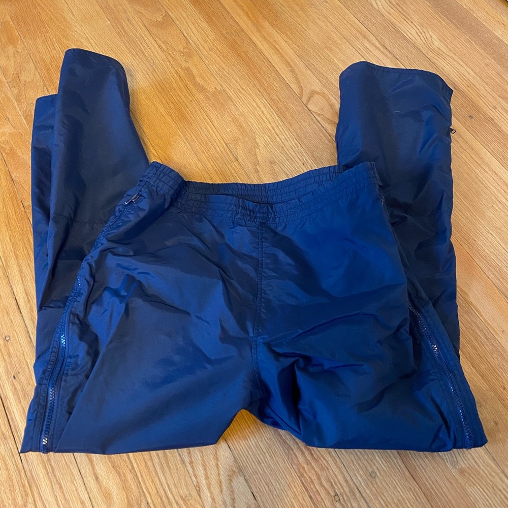 Navy Blue Tapered Track Pants for Athletic Wear